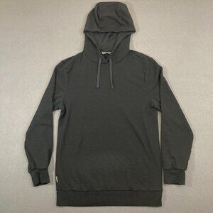 Icebreaker Hoodie Women's Size XS Black Crush Merino Wool Sweater Pullover